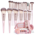 MAANGE 37 Pcs Makeup Brush Set Premium Synthetic Make up Brushes Foundation Eye Shadow Powder Concealers Brushes Set for Beginners Professional