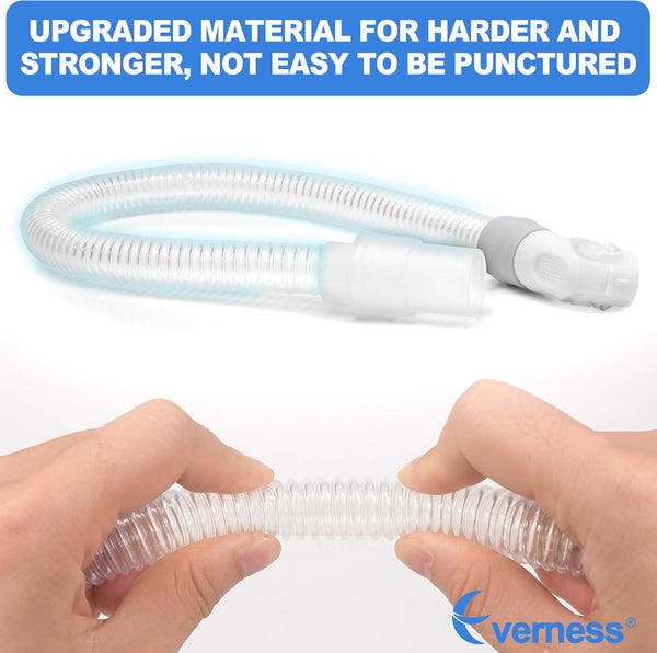 3 Packs Replacement Short Hose for N20, Reduce Air Leaks & Noisy Sound, Included 3 PCS of Short Tubes, Quick-Release Elbows and Swivels in One