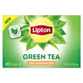 Lipton Decaffeinated Green Tea Bags, Unsweetened Teabags for Decaf Hot Tea or Decaf Iced Tea with Flavonoids, 40 Total Tea Bags 40 Count (Pack of 1)
