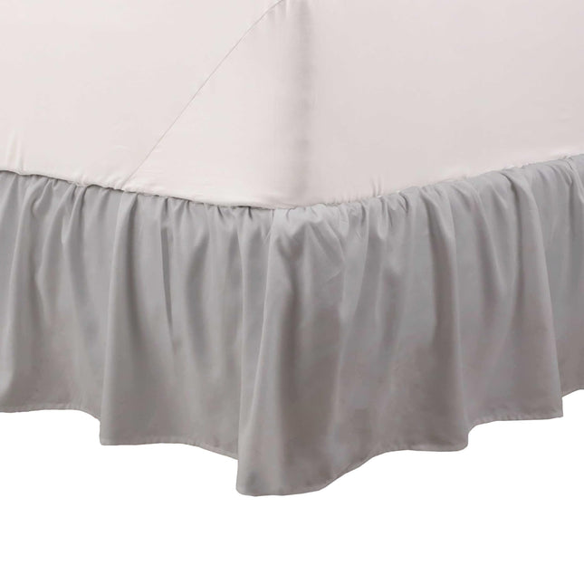 Martex Queen Ruffle Bed Skirt | Easy Fit Bed Skirts | Microfiber Bed Skirt | 15 Inch Drop | Hotel Quality Bedskirt | Gre