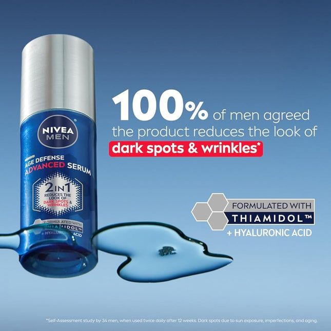NIVEA MEN Age Defense Advanced Face Serum for Dark Spots with Thiamidol (TM) + H