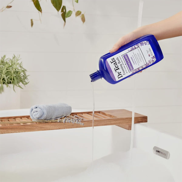 Dr Teal's Foaming Bath with Pure Epsom Salt, Soothe & Sleep with Lavender, 34 fl oz (Pack of 2) 68 Fl Oz (Pack of 1) Lavender
