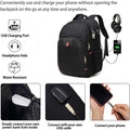 Della Gao Laptop Backpack for Men, Large Anti-Theft Business Travel Backpack with USB Charging Port, Water Resistant College Computer Bag for