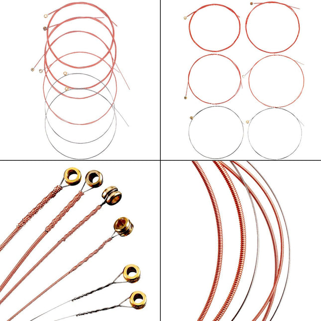 Bememo 2 Sets of 6 Guitar Strings Replacement Steel String for Acoustic Guitar (