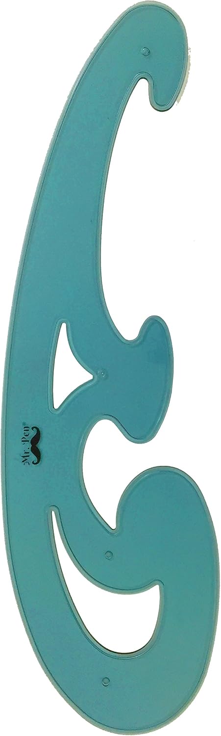Mr. Pen French Curve and Template Ruler Set, 6 Pieces