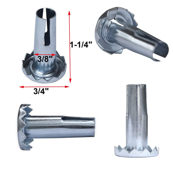 AAGUT 2" Ball Casters, 5/16" x 1-1/2" Vintage Stem Caster Wheels Set of 4 | Antique Swivel Wheel with Metal Sockets Replacement for Sofa, Chair,