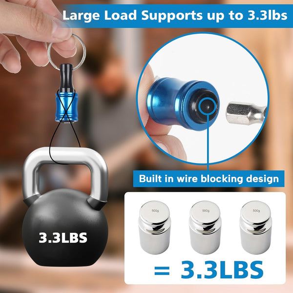 12PCS Bit Holders 1/4 Socket, Hex Shank Screwdriver Bit Holder for Impact Driver Drill Bit Keychain Extension Bar Quick Release Easy Change,