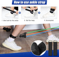 Resistance Bands Set, Himaly Exercise Bands Strength Training Fitness Bands Workout Elastic Bands with Legs Ankle Straps, Door Anchor, Handles &
