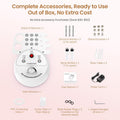UNOISETION Diamond Microdermabrasion Machine Professional, 3 in 1 Dermabrasion Facial Peeling Skin Care Device for Salon Personal Home Use White
