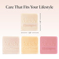 Kitsch 4Pc Sampler Solid Shampoo and Conditioner Set - Rice Bar & Castor Oil Shampoo and Rice Bar & Coconut Oil Deep-Moisturizing Hair