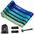 LEEKEY Resistance Bands, Exercise Bands with Handles,Pull up Assist Bands - Band Set with Door Anchor - Bands for Working Out,Band for Men and