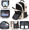 Della Gao Laptop Backpack for Men, 17.3inch Large Business Travel Backpack with USB Charging Port, Water Resistant Computer Bag for Men/Women