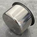 SEETOOOGAMES Drop-in Cup Holder Insert - 2 Pack Stainless Steel Poker Table Drink Holder Replacement for Casino Game Desk, Couch, Car, Boat, Sofa,