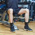 Ankle Wrist Cuffs Neoprene Padded Straps D-Ring Glute Kickback for Cable Machines Legs Exercise Adjustable Fitness D ring black