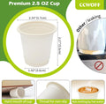 Compostable Disposable 3oz Bathroom Cups 100P Mouthwash Eco Friendly Plastic Paper Cups Biodegradable Bath Rinse Medicine Urine, Replace Mini