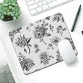 IBILIU Mouse Pad White Roses,Butterfly Flower Floral Rectangle Mousepad Non-Slip Rubber Base Computer Mouse Pad for Laptop, Office, Home - 9.5 X