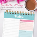 Sweetzer&Orange Daily & Weekly To Do List Notepad, 52 pages, Teal
