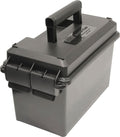 MTM AC50C-40 Ammo Can, 50-Caliber, Heavy-Duty Dual Latching System, Rugged Polypropylene Plastic, O-Ring Seal System, Water Resistant, Bulk Ammo