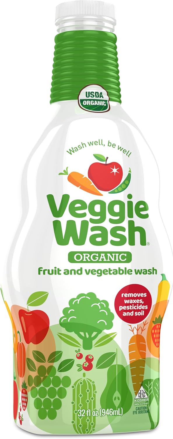 Veggie Wash Organic Fruit and Vegetable Wash Refill, Certified Organic, Ideal fo