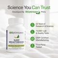 BIOptimizers Sleep Breakthrough Capsules - Natural Support Supplement | Calming Relief Aid for Adults | Non-Habit Forming | 60 Capsules