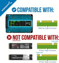 SABRENT M.2 SATA SSD to 2.5 Inch SATA III Aluminum Enclosure Adapter (EC-M2SA) [Not NVMe] M.2 to SATA