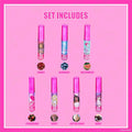 Townley Girl Barbie Lip Gloss Set, 7-Piece Plant-Based, Ages 3+