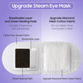 BeHoomi 20 Packs Steam Eye Mask, Heated Eye Mask Warm Compress for Eyes, Disposable Self Heating Steam Mask for Home, Sleep, Spa, Travel
