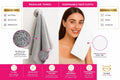 XL Disposable Face Towels – 50 Count Ultra-Soft Lint-Free Dry Facial Wipes, 100% Viscose Towels for Skincare, Makeup Removal & Sensitive Skin