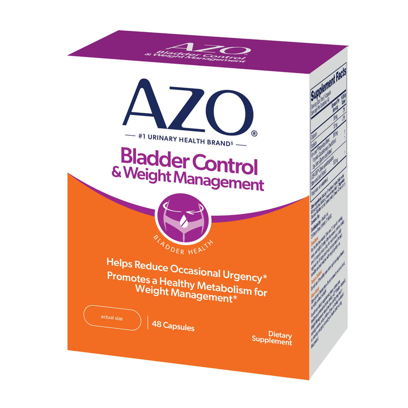 AZO Bladder Control with Go-Less® & Weight Management Dietary Supplement | Helps Reduce Occasional Urgency* | Promotes Healthy Metabolism* |