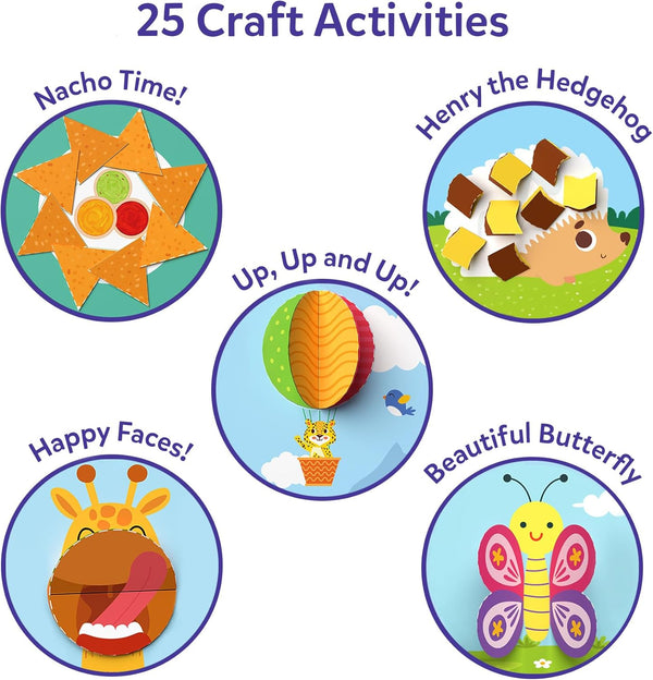 Skillmatics Scissor Skills Activity Book - Snip, Snip, Art & Craft Kit for Kids, 2 Child-Safe Scissors, 25 Fun Activities, Tiktok Viral Sensation,
