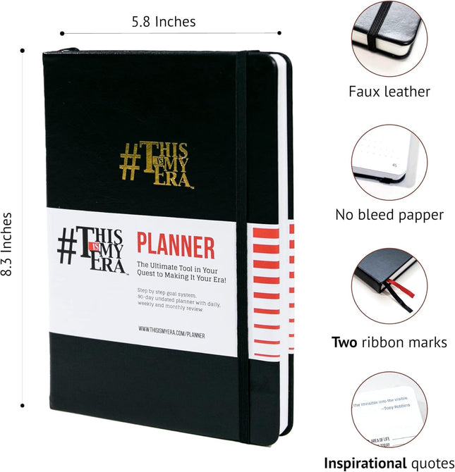 This Is My Era 90 Day Planner 2025 - Daily, Weekly, Hourly Work and Goal Product