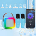 Mini Karaoke Machine with 2 Wireless Microphones for Kids Adults, Kids Karaoke Machine for Girls 18 Pre-Loaded Songs 4, 5, 6, 7, 8, 10, 12+ Years