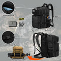 50L Military Tactical Backpack for Men,Water Resistant Day Backpack Molle Army 3 Days Assault Pack Bug Out Bag,Heavy Duty Hiking Treeking Gym