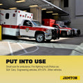 JAMTOM Compact High-Performance PA Siren Horn, 200W/8 Ohms Ultra Slim Sirens Speaker for Police, Ambulance, Engineer Vehicles (Capable with Any