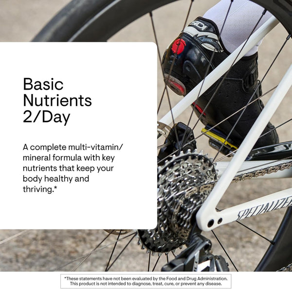 THORNE Basic Nutrients 2/Day - Comprehensive Daily Multivitamin with Optimal Bioavailability - Vitamin & Mineral Formula - Gluten, Dairy &
