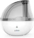Pure Enrichment Mistaire Silver Ultrasonic Cool Mist Humidifier for Bedroom, Office, Nursery & Indoor Plants - Lasts up to 25 Hours, Whisper-Quiet