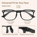Gaoye Stylish Eyewear Frame Accessories - Blue Light Glasses for Woman - Computer Glasses for Blue Light Blocking A1 Matte