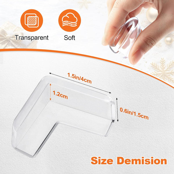 12 Pack Corner Protector Baby, Table Corner Protectors Guards Baby Proofing | Furniture Corner & Edge Safety Bumpers Covers Cushion, Clear Clear