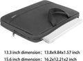 Ytonet Laptop Sleeve Case 13 13.3 Inch,TSA Slim Laptop Cover with Handle 13-13.3 in Black