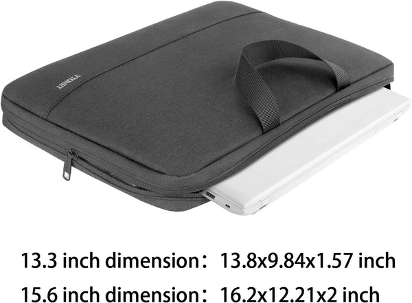 Ytonet Laptop Sleeve Case 13 13.3 Inch,TSA Slim Laptop Cover with Handle 13-13.3 in Black
