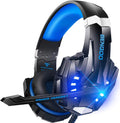 BENGOO G9000 Stereo Gaming Headset for PS4 PC Xbox One PS5 Controller, Noise Cancelling over Ear Headphones with Mic, LED Light, 7.1 Surround
