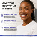 Cortisol Supplement for Women - Holy Basil, Ashwagandha & Rhodiola, 60 Caps | Plant-Based Hormone Balance - Holy Basil, Rhodiola & L-Theanine -