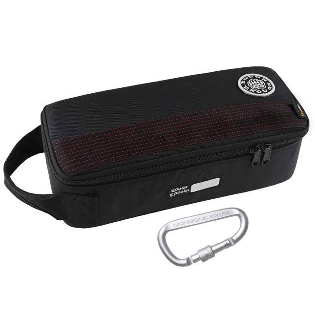 Rough Enough Small Tool Bag Case Portable Box EDC Pouch Organizer with Handle, 12 Inch, Heavy Duty Cordura, Padded Linin