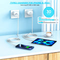 Fast Charger for iPhone 17 16 15, 3Pack USB C iPad Charge PD Fast Charger Block 6FT Long USBC to Type C i Phone Charging Cable Cord for iPhone 17