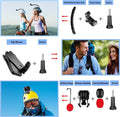 HONGDAK Action Camera Accessories Kit for GoPro Hero 13 12 11 10 9 Black, Waterproof Housing+Silicone Case+ Adjustable Arm+Head Chest Wrist