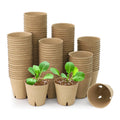 Bluepro 120 Packs 3.15 Inch Peat Pots, Biodegradable Pots for Seedlings with Drainage Holes, Herb Seed Starter 3.15 Inch-120Pcs Biodegradable Pots