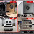 Wall Mount Spare Tire Holder Mount, Upgraded Spare Wheel Carrier, Spare Tire Mounting Bracket Rack for Enclosed Trailers, Cargo Race Box Trailers,