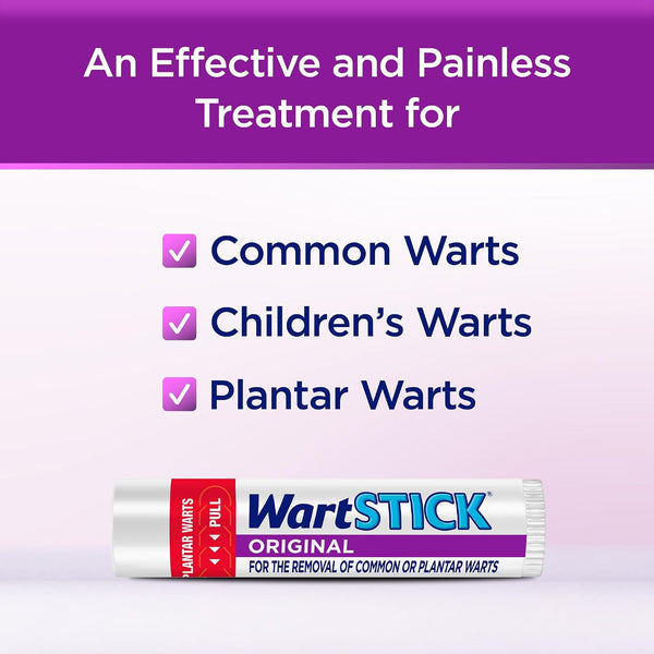 WartStick Maximum Strength Salicylic Acid Solid-Stick Common and Plantar Wart Remover 0.2 Oz 0.2 Ounce (Pack of 1)
