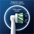 Oral B Cross Action Electric Toothbrush Replacement Brush Heads Refill, 4Count 4 Count (Pack of 1)