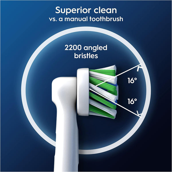 Oral B Cross Action Electric Toothbrush Replacement Brush Heads Refill, 4Count 4 Count (Pack of 1)